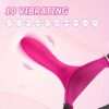 10 Vibrating Modes Wearable Head-Mounted 1pc Strap-On Face Chin Harness Vibrator Dildo - G-Spot Stimulation Adult Sex Toy For Women Couples - Image 9