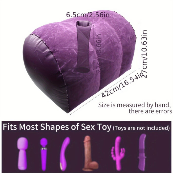 [PilloCowuples Sex ] U Shape Sex Pillow for Couples - Sex Swing, Posture Pillow with Pump, Vibrator Dildo Mount - 图片 7
