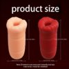 1pc Male Vibrating Oral Masturbation Cup, 10 Frequencies with Tongue Licking Mouth and Tight Soft Vagina, Strong Clamping Suction, 5D Vagina and Deep Throat Love, Lipstick Mouth Fun, Male Toys, Penis Trainer Exerciser, Airplane Cup - 图片 8