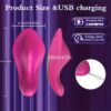 1pc Thong Wearable Vibrator Female Adult Sex Toy Butterfly Vibrator Rose Sex Toy Female Mini Panty Vibrator APP Control Stimulator Adult Toy with 9 Vibration Modes - Image 6