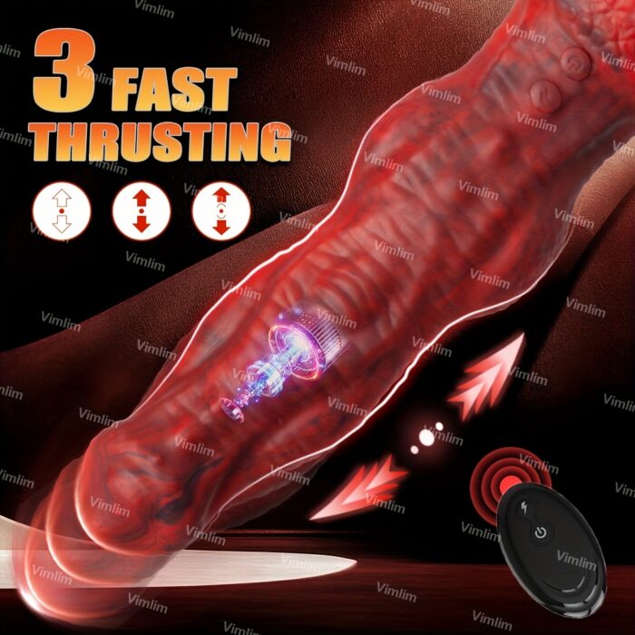 Dildo - Remote Control 8.86 Inch Big Monster Dildos Female Sex Toys, Realistic Thrusting Dildo Vibrator With 3 Thrusting & 10 Vibration Mode, Liquid Silicone G Spot Vibrator Adult Sex Toys With Suction Cup For Women - 图片 8