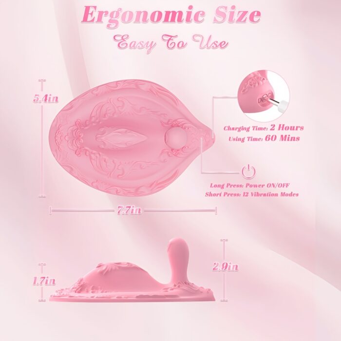 1pc Vibrating Cushion Adult Anal Sex Toy, Anal G Spot Stimulator Cushion, Liquid Silicone Dildo Vibrator Cushion With 12 Vibrating Modes Anal Massager For Men Women Couples - 图片 9