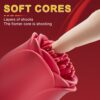 1pc Vibrator Wand Female Rose Sex Toy, Clit Stimulator Vibrators Adult Sex Toys for Clitoral Nipple G Spot Massager with 10 Vibration Modes, Magic Wand with Wrapping Vibrating Design for Women Couple Sex Games - 图片 8