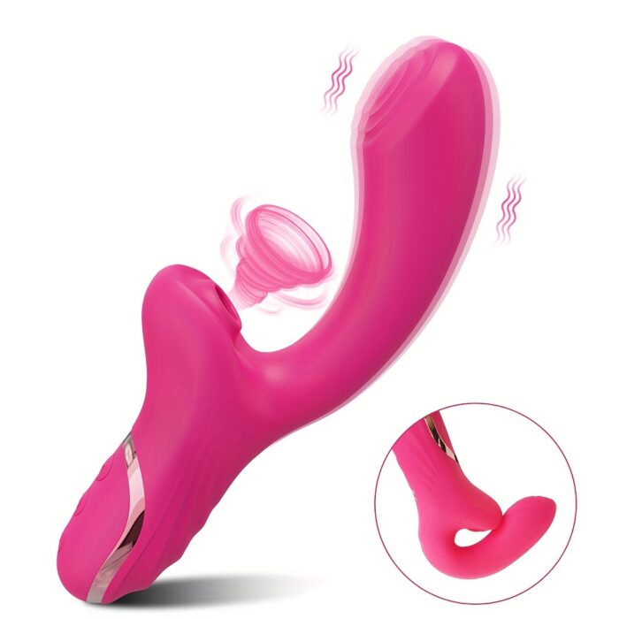 Rabbit Sucking Vibrator for Clitoral G Spot Stimulation, Adult Sex Toys for Women Couple, Vibrating Finger Massager with 10 Suction and 10 Vibration Modes - 图片 9