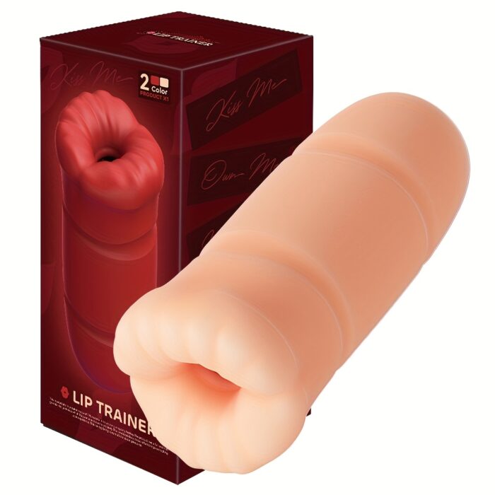 1pc Male Vibrating Oral Masturbation Cup, 10 Frequencies with Tongue Licking Mouth and Tight Soft Vagina, Strong Clamping Suction, 5D Vagina and Deep Throat Love, Lipstick Mouth Fun, Male Toys, Penis Trainer Exerciser, Airplane Cup - 图片 7