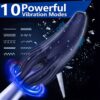 1pc Male Masturbator anatomy Exerciser - USB Rechargeable, 10-Speed Vibrating Glans Massager for Endurance & Pleasure,, Latex-Free Adult Sex Toy - Image 6