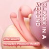 FemaleToys Snail Shape Design The Length Of The Body Can Be Adjusted At Will 10 Frequency Vibrations Internal And External Double-layer Vibration Impact Ergonomic Design G-spot Vibrator Liquid Silicone Material - 图片 6