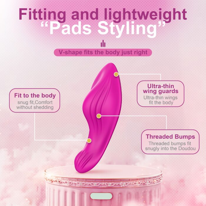 1pc Of Thong Wearable Vibrator, Female Adult Sex Toy, Butterfly Vibrator, Rose Sex Toy, Female Mini Underwear Vibrator, APP Control Stimulator, Adult Toy, With 9 Vibration Modes - 图片 7