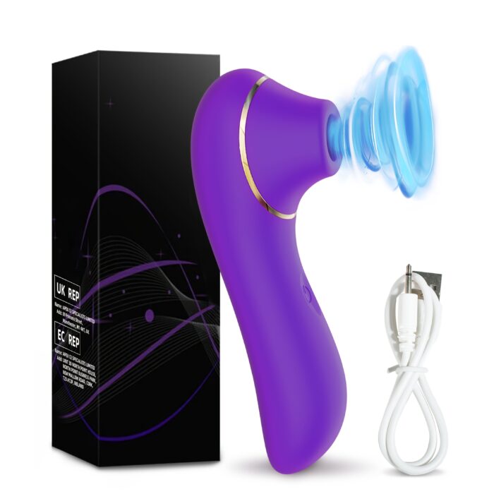 USB Rechargeable Deluxe Female Sucking Vibrator Sex Toys, 5 Frequency Sucking - Powerful, Quiet And Portable, Ergonomically Designed For Intimate Pleasure. - 图片 7