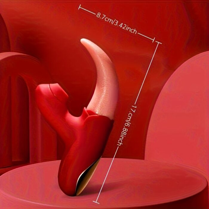 1pc 2 In 1 Lick Suck Vibrators For Women Licking Tongue Clitoris Stimulator G Spot Massager Vagina Sucking Female Pleasure Sex Toys.. - 图片 9