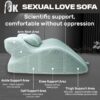 Sex Love Sofa, Sex Ramp Pillow | The Stealth Pleasure Wedge - Ergonomic Memory Foam For Deeper Intimacy & 75% Less Fatigue |Multi-Position Support | Hidden Toy Storage & Anti-Slip Fabric | Luxury Backrest | Available In 3 Colors - 图片 8