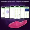 1pc Thong Wearable Vibrator Female Adult Sex Toy Butterfly Vibrator Rose Sex Toy Female Mini Panty Vibrator APP Control Stimulator Adult Toy with 9 Vibration Modes - Image 4
