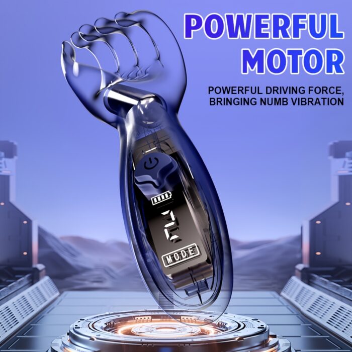 1pc Electric Male Masturbator Penis Trainer Vibrator Sex Toy, Soft Silicone Dildo Massager Sex Machine with 9 Vibration Modes, Realistic Finger Wrapping Vibrating Penis Stroker Adult Sex Toys for Men Couple - 图片 8