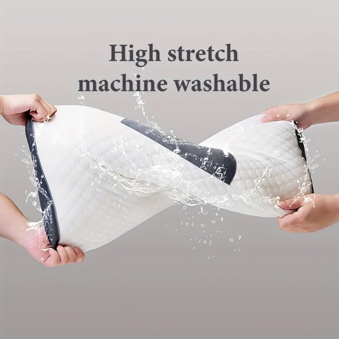 Buy 1 Get 1 Free, 2 Soft Woven Neck Massage Couple Pillows - Adjustable Ergonomic Orthotic Profile Support, High Quality Pillow Core, Detachable Pillowcase For Sleeping Comfort - 图片 10