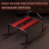 Alloy Frame Adult Toy Chair, Black Non-Electric Use, Elasticity Harness Accessory, Home Horse Style, 1pc - 图片 3