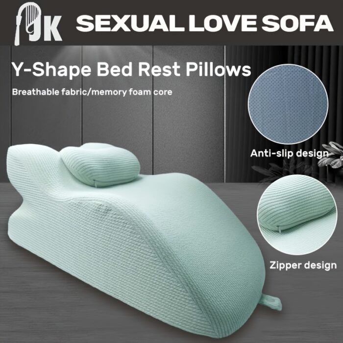 Sex Love Sofa, Sex Ramp Pillow | The Stealth Pleasure Wedge - Ergonomic Memory Foam For Deeper Intimacy & 75% Less Fatigue |Multi-Position Support | Hidden Toy Storage & Anti-Slip Fabric | Luxury Backrest | Available In 3 Colors - 图片 7