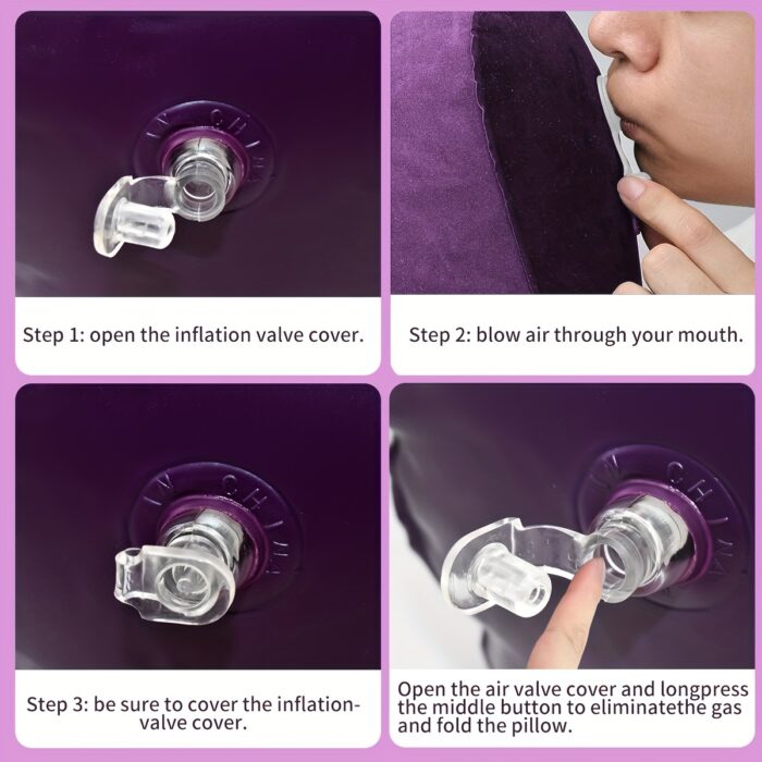 [PilloCowuples Sex ] U Shape Sex Pillow for Couples - Sex Swing, Posture Pillow with Pump, Vibrator Dildo Mount - 图片 4