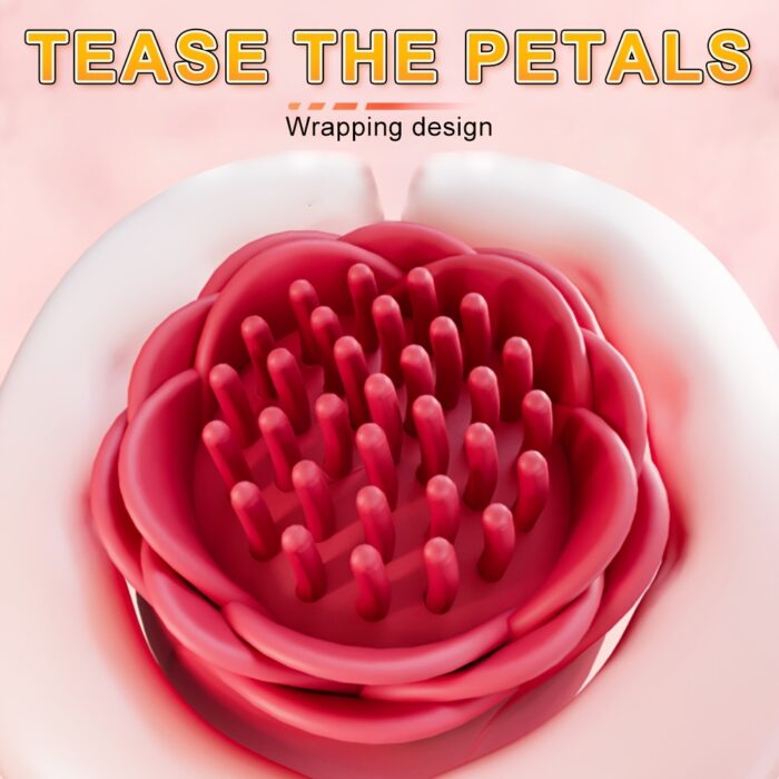 1pc Vibrator Wand Female Rose Sex Toy, Clit Stimulator Vibrators Adult Sex Toys for Clitoral Nipple G Spot Massager with 10 Vibration Modes, Magic Wand with Wrapping Vibrating Design for Women Couple Sex Games - 图片 6
