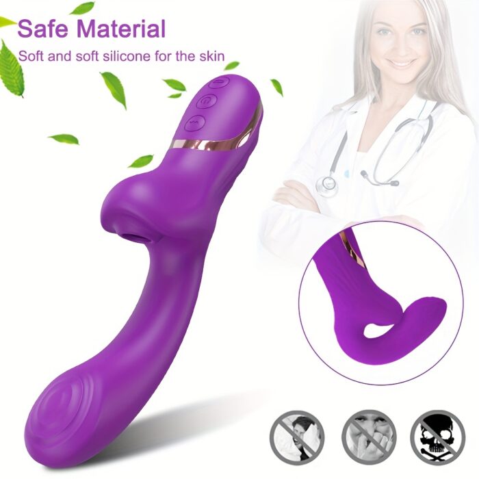 Rabbit Sucking Vibrator for Clitoral G Spot Stimulation, Adult Sex Toys for Women Couple, Vibrating Finger Massager with 10 Suction and 10 Vibration Modes - 图片 7
