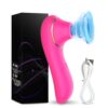 USB Rechargeable Deluxe Female Sucking Vibrator Sex Toys, 5 Frequency Sucking - Powerful, Quiet And Portable, Ergonomically Designed For Intimate Pleasure. - Image 5