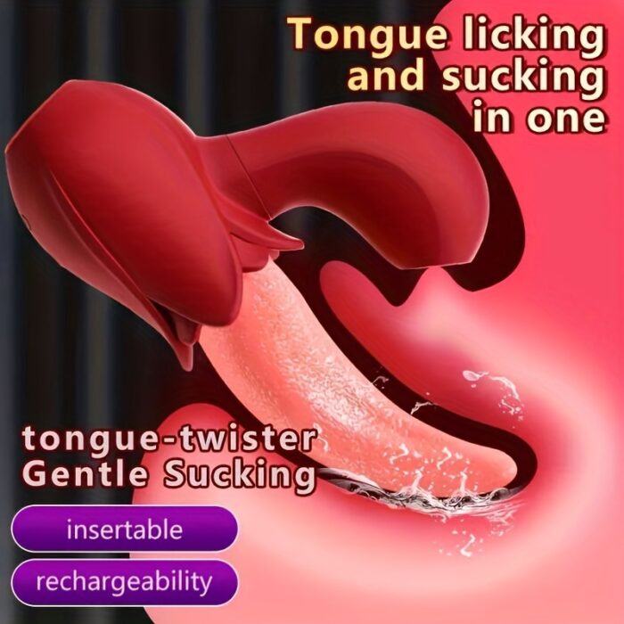 1pc 2 In 1 Lick Suck Vibrators For Women Licking Tongue Clitoris Stimulator G Spot Massager Vagina Sucking Female Pleasure Sex Toys.. - 图片 7