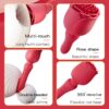1pc Vibrator Wand Female Rose Sex Toy, Clit Stimulator Vibrators Adult Sex Toys for Clitoral Nipple G Spot Massager with 10 Vibration Modes, Magic Wand with Wrapping Vibrating Design for Women Couple Sex Games - 图片 5