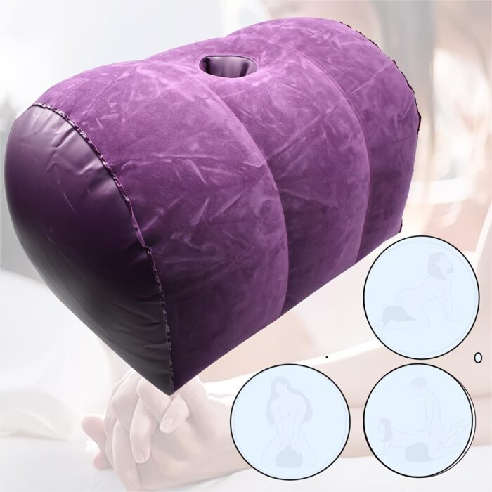 [PilloCowuples Sex ] U Shape Sex Pillow for Couples - Sex Swing, Posture Pillow with Pump, Vibrator Dildo Mount - 图片 3