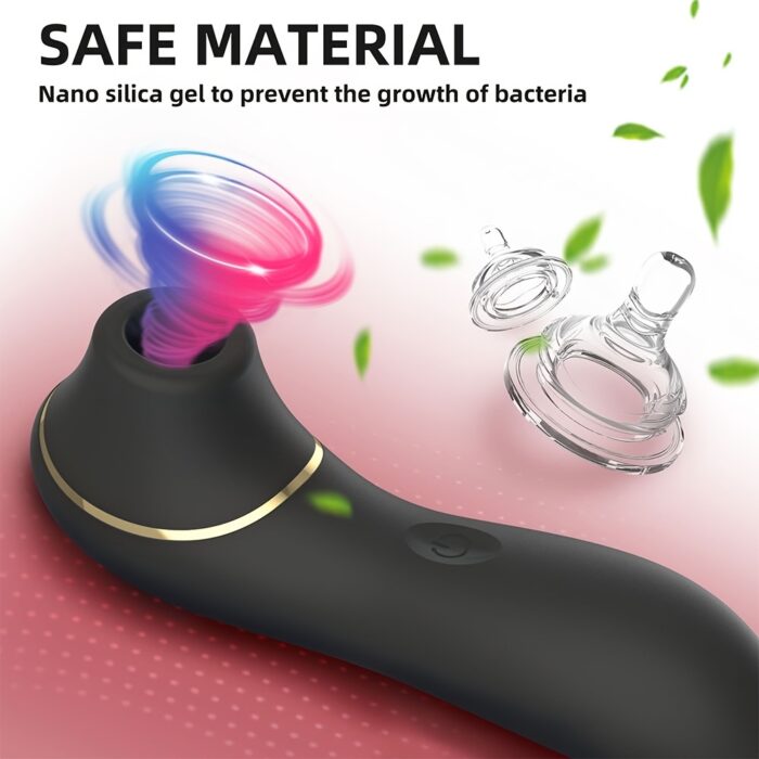 USB Rechargeable Deluxe Female Sucking Vibrator Sex Toys, 5 Frequency Sucking - Powerful, Quiet And Portable, Ergonomically Designed For Intimate Pleasure. - 图片 4