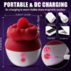 3-in-1 Sexy Rose Clitoral Vibrator - Multi-Functional Oral Sucking, Portable Pussy Licking Massage, Silent Clitoral Stimulation, and Licking Stress Relieving - Designed for Womens Pleasure and Satisfaction, Ideal for Solo Play or Couples Intimacy - 图片 4