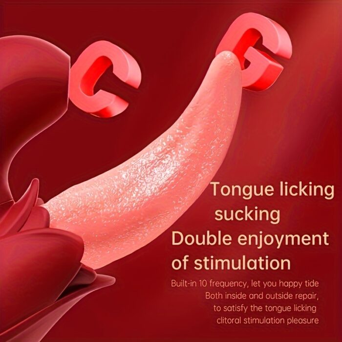 1pc 2 In 1 Lick Suck Vibrators For Women Licking Tongue Clitoris Stimulator G Spot Massager Vagina Sucking Female Pleasure Sex Toys.. - 图片 6