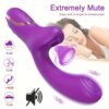 Rabbit Sucking Vibrator for Clitoral G Spot Stimulation, Adult Sex Toys for Women Couple, Vibrating Finger Massager with 10 Suction and 10 Vibration Modes - 图片 4
