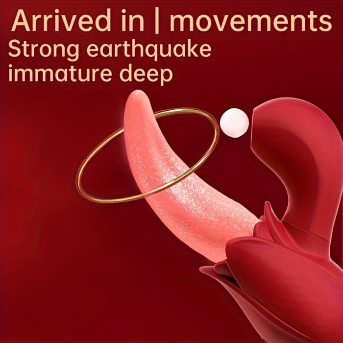 1pc 2 In 1 Lick Suck Vibrators For Women Licking Tongue Clitoris Stimulator G Spot Massager Vagina Sucking Female Pleasure Sex Toys.. - 图片 4