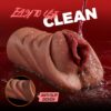 1pc Realistic Pocket Pussy Male Masturbators, Thick Labia Brown Male Masturbator With 5D Stimulation Deep Vagina And Tight Anus, Lifelike Blowjob Male Stroker Adult Sex Toys For Men Masturbation