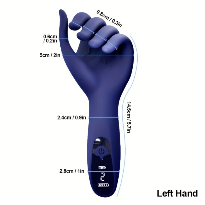1pc Electric Male Masturbator Penis Trainer Vibrator Sex Toy, Soft Silicone Dildo Massager Sex Machine with 9 Vibration Modes, Realistic Finger Wrapping Vibrating Penis Stroker Adult Sex Toys for Men Couple
