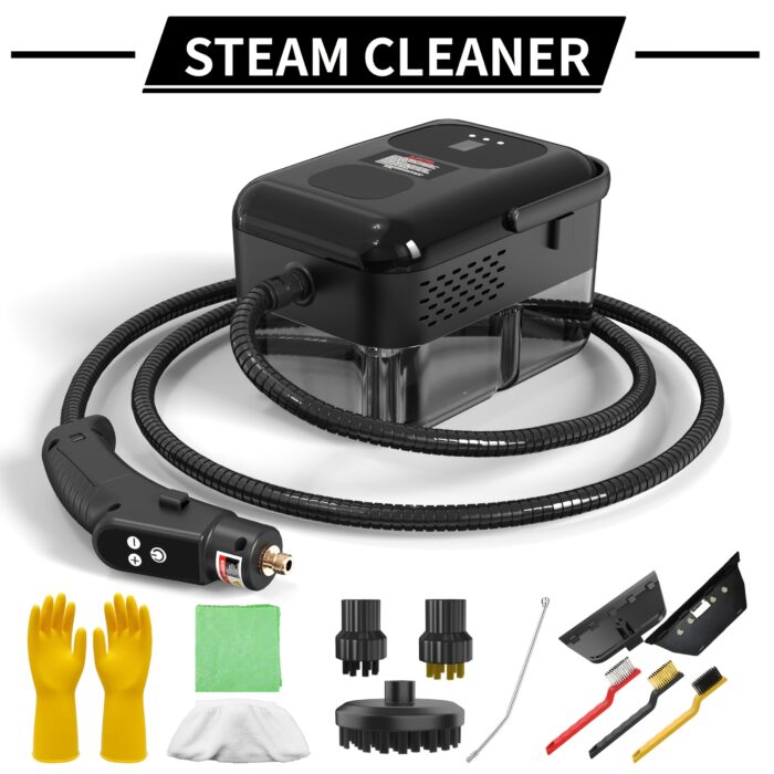 High Pressure Steam Cleaner - Handheld, 1500W, 110V, US Plug, Ideal for Kitchen Fume, Sofa, Small Air Conditioning, Washing Machine, with Multiple Nozzle Attachments, Steam Cleaner for Home Use|Modern Kitchen Cleaner|Durable Construction, Steam Cleaner for Home - 图片 13