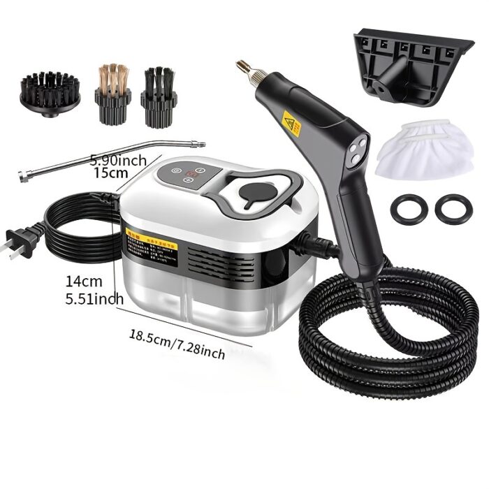 High Pressure Steam Cleaner - Handheld, 1500W, 110V, US Plug, Ideal for Kitchen Fume, Sofa, Small Air Conditioning, Washing Machine, with Multiple Nozzle Attachments, Steam Cleaner for Home Use|Modern Kitchen Cleaner|Durable Construction, Steam Cleaner for Home - 图片 12