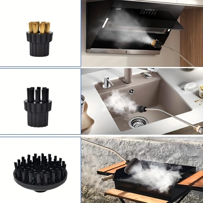 High Pressure Steam Cleaner - Handheld, 1500W, 110V, US Plug, Ideal for Kitchen Fume, Sofa, Small Air Conditioning, Washing Machine, with Multiple Nozzle Attachments, Steam Cleaner for Home Use|Modern Kitchen Cleaner|Durable Construction, Steam Cleaner for Home - 图片 10