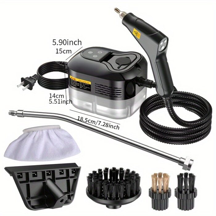 High Pressure Steam Cleaner - Handheld, 1500W, 110V, US Plug, Ideal for Kitchen Fume, Sofa, Small Air Conditioning, Washing Machine, with Multiple Nozzle Attachments, Steam Cleaner for Home Use|Modern Kitchen Cleaner|Durable Construction, Steam Cleaner for Home - 图片 7
