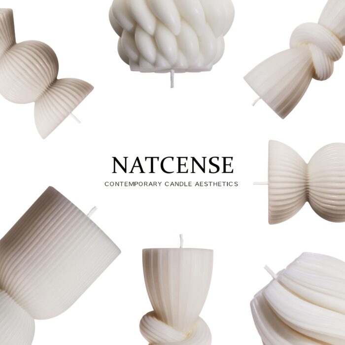 7-Pack Large Ribbed Pillar Candles - Soy Wax Handmade Home Decor Candles For Housewarming Gift, Shelf Decor, Wedding, Dining Table Centerpiece - 图片 2