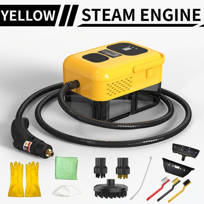 High Pressure Steam Cleaner - Handheld, 1500W, 110V, US Plug, Ideal for Kitchen Fume, Sofa, Small Air Conditioning, Washing Machine, with Multiple Nozzle Attachments, Steam Cleaner for Home Use|Modern Kitchen Cleaner|Durable Construction, Steam Cleaner for Home - 图片 4