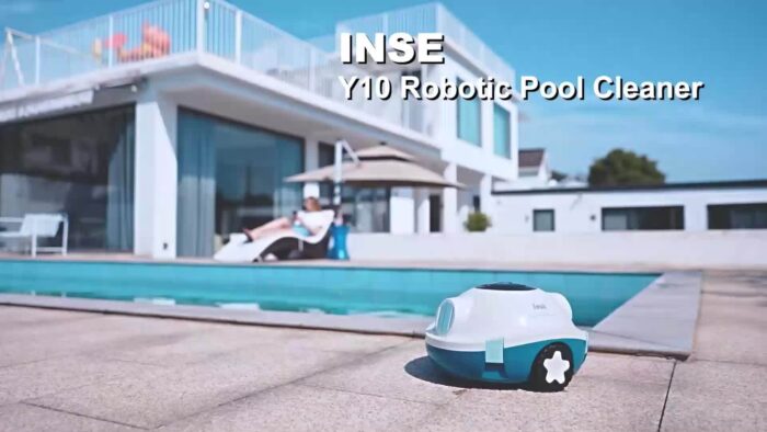 2025 New INSE Cordless Robotic Pool Cleaner, Automatic Vacuum, 90-Min Long Runtime, Self-Parking, Lightweight, Ideal for Flat Above/In-Ground Pool Up to 65 Feet/1100 Sq.Ft - 图片 2