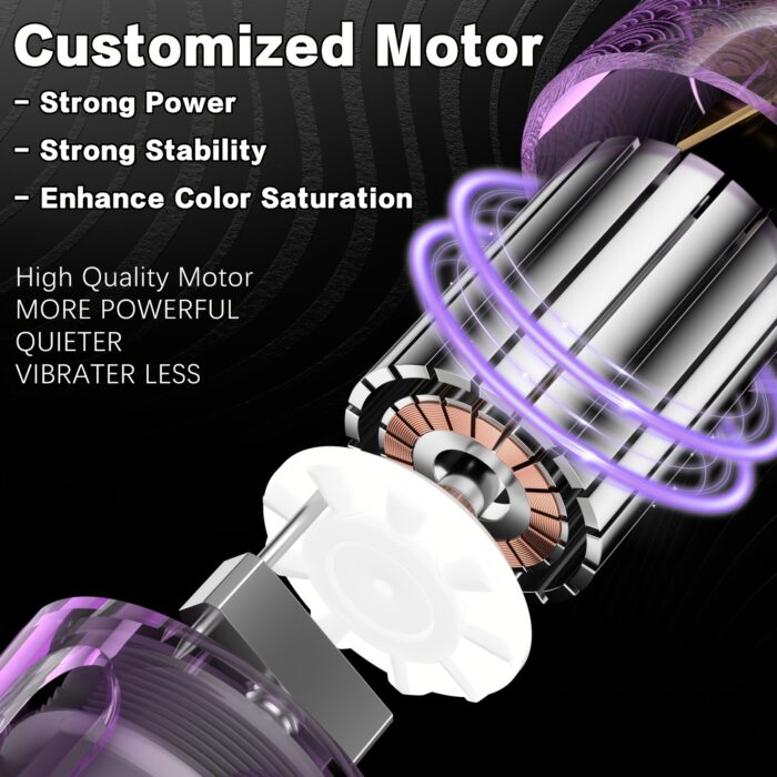 POSEIDON Tattoo Machine Kit Tattoo Gun Kit Complete Set With 20 Tattoo Needles 1500mAh Battery, Tattoo Machine Cordless Tattoo Machine Tattoo Supplies 11 Tattoo Inks Complete Cordless Machine For Beginners And Tattoo Artists, Perfect Gift - 图片 8